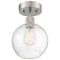 Access Lighting Port Nine Burgundy, Burgundy LED SemiFlush, Brushed Steel Finish, Seeded Glass 63148LEDDLP-BS/SDG - alternate 6